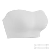Bras for Women Non-Slip Seamless Padded with Removable Shoulder Straps White