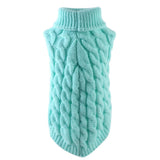 Puppy Dog Winter Sweater Knitted Jumper for Small Dogs Sky Blue