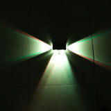 4Pcs Solar Colorful Fence Lights Outdoor Gardeb Deck Lights Step Wall Lights for Garden