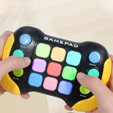 Fast Push RGB Game Toy Handle Electronic Brain and Memory Game Pad for Teens Yellow
