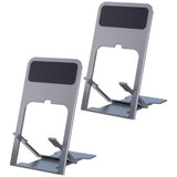 2Pcs Plastic Adjustable Mobile Phone Mount Folding Stand for Smart Phone Tablet
