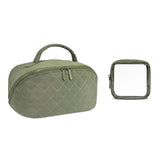 Large Capacity Portable Cosmetic Bag Travel Toiletry Storage Organizer Green