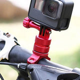 360-Degree Rotating Bike Handlebar Mount for GoPro Hero 13 12 11 Cameras Red