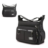 Men’s Multi-Pocket Crossbody Shoulder Bag for Travel and Daily Commuting Black