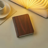 Foldable LED Book Lamp USB Rechargeable Creative Table Lamp Brown