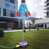Rocket Sprinkler Toy Outdoor Water Toy Blue