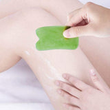 7Pcs Guasha Body Scraping Facial Face Thin Gua Sha Board Massager Tool Set Green