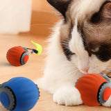 2Pcs 2-Mode Automatic Moving Ball Toy for Cats USB Rechargeable Interactive Cat Toys