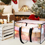 2Pcs 92L Oversized Moving Bag Transparent Christmas Holiday Heavy-Duty Storage Tote