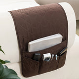 5-Pocket Sofa Armrest Organizer Remote Control Holder for Couch & Chair Coffee