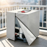420D Oxford IBC Tank Cover for 1000L Water Storage with Zipper Silver