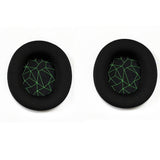 Replacement Cushion Ear Pads Compatible With Steel Series Arctis 1 3 5 7 9 Pro Gaming Headset Green Grid Pattern