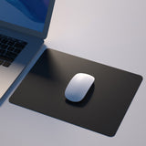 Flexible Silicone Mouse Pad Smooth Water Resistant Desk Mat with Non-Slip Base for Office Home Black