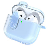 Earphones Case for Apple AirPods 4 – Soft TPU Clear Protective Case Blue