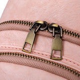 Women Sling Bag PU Leather Crossbody Bag Shoulder Bag Pink