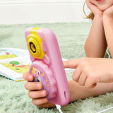 2 in 1 Smart Phone Toy with Microscope Camera Mini Pocket Handheld STEM Educational Toy - Pink