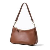 Shoulder Bag with Chain and Strap Design – Underarm Purse Handbag for Women Brown