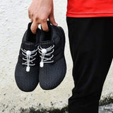 2 Pairs Elastic Shoe Laces No Tie Shoe Laces Tieless for Adults Elderly White