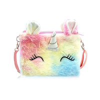 Cute Unicorn Sling Bag Set for Girls Rainbow Crossbody Bag Dress Up Accessories Style 3