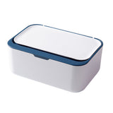 Refillable Wipes Dispenser Tissue Storage Case with Lid Blue