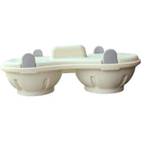 Microwave Egg Cooker Double Layer with Poached Egg Steamer White