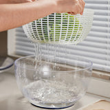 5L Vegetable and Fruit Dryer Multifunctional Salad Spinner Dark Blue