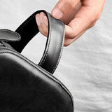 Travel Toiletry Bag Makeup Organizer with Handle Water Resistant Cosmetic Bag Black