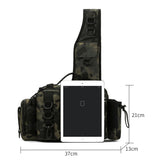 Fishing Tackle Storage Bag Fish Lures Bag Single Shoulder Crossbody Tactical Waist Pack Camouflage