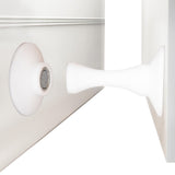 Magnetic Silicone Door Stopper – Strong Holder for Bottom of Door White
