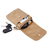 PU Leather Women’s Crossbody Bag with Adjustable Strap Small Cell Phone Purse Khaki