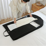 Travel Hanging Garment Bag with Zipper Pocket Dustproof Foldable Suit Bag for Suits Dresses Coats