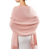 Women's Scarf Shawls and Wraps for Evening Dress Bridesmaid Wedding Bridal Winter Scarves Pink