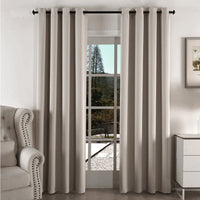 100% Blackout Curtain Panel with Black Liner – Heat & Light Blocking Khaki