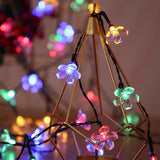 Outdoor Solar Flower String Lights Fairy Garden Lights for Christmas Decor Style 1