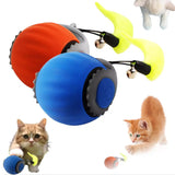 2Pcs 2-Mode Automatic Moving Ball Toy for Cats USB Rechargeable Interactive Cat Toys