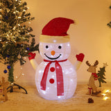 Telescopic Christmas Yard Signs with Stakes Lighted Xmas Signs Indoor Outdoor Decor Snowman Style