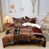 Christmas-Theme Bedding Set Quilt Cover Pillowcases Set Xmas Decor  Style 4