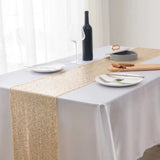 High Density Sequin Runner for Wedding Party Holiday Table Decor Gold
