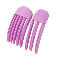 2Pcs Set Hair Volume Clip for Fluffy Bangs Easy High Crown Volume Comb for Natural Voluminous Look Purple