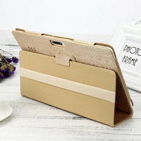 10-10.1 Inch Universal Tablet Case with 360° Rotatable Stand Gold