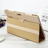 10-10.1 Inch Universal Tablet Case with 360° Rotatable Stand Gold