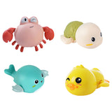 4 Pcs Kids Bath Toys Cute Animal Shape Bath Tub Toys