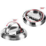 Cavity Sliding door Lock-Privacy function Stainless Steel Silver