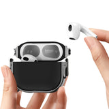 Shockproof Armor Protective Case for AirPods 4th Generation Durable TPU and PC Case Black