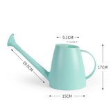 Long Spout Watering Can 1.8L with Removable Sprinkler Indoor Plants Blue