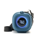 Portable Bluetooth Speakers Wireless Speaker with TF AUX FM for Shower Pool Party Blue