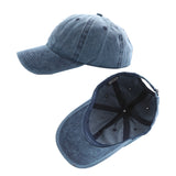 Casual Baseball Cap Adjustable Classic Sport Cap Solid Golf Dad Hat Blue