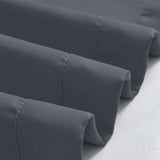 Thermal Insulated Tie Up Window Shade Light Blocking Curtain Dark Grey