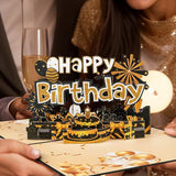 3D Pop-Up Happy Birthday Card with Envelope Unique Greeting Card Gift Style 2