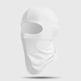 Balaclava Mask Summer Cooling Neck Gaiter Mask for Riding White